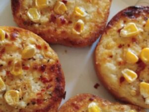 corn cheese garlic bread