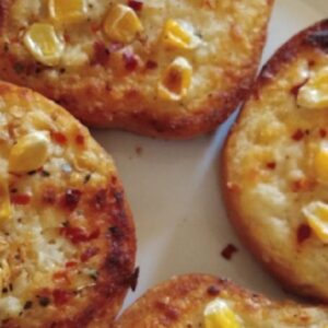 corn cheese garlic bread