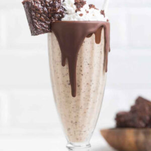 nutella brownie shake