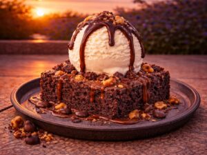 Brownie with Ice Cream