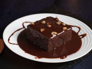 Brownie with Hot Chocolate